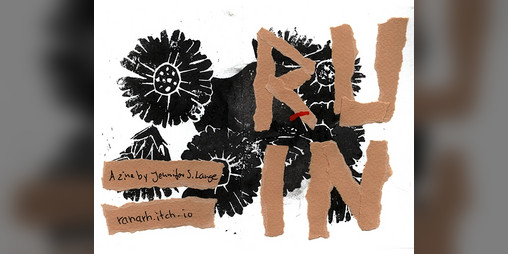 Cover image for Ruin. An upbeat zine