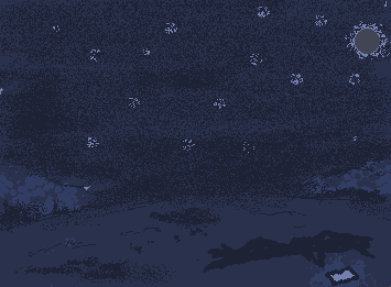 Moon lit field 
