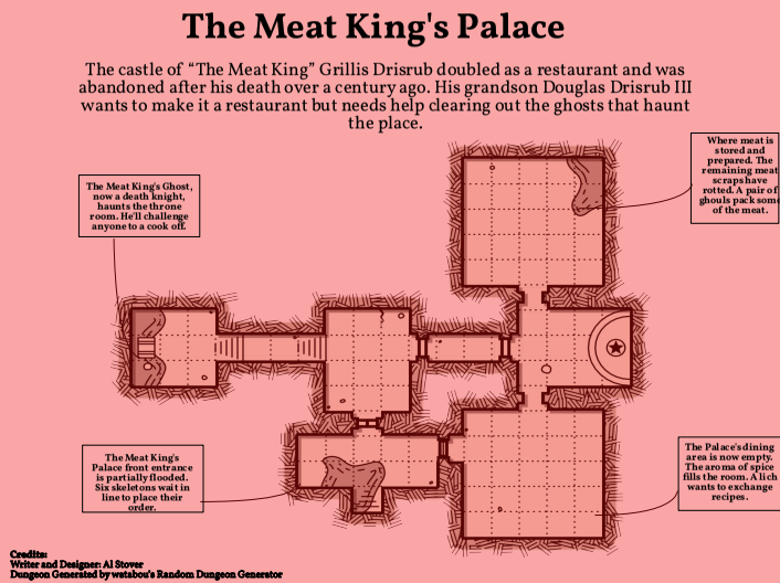 1 Page Dungeon - The Meat King's Palace