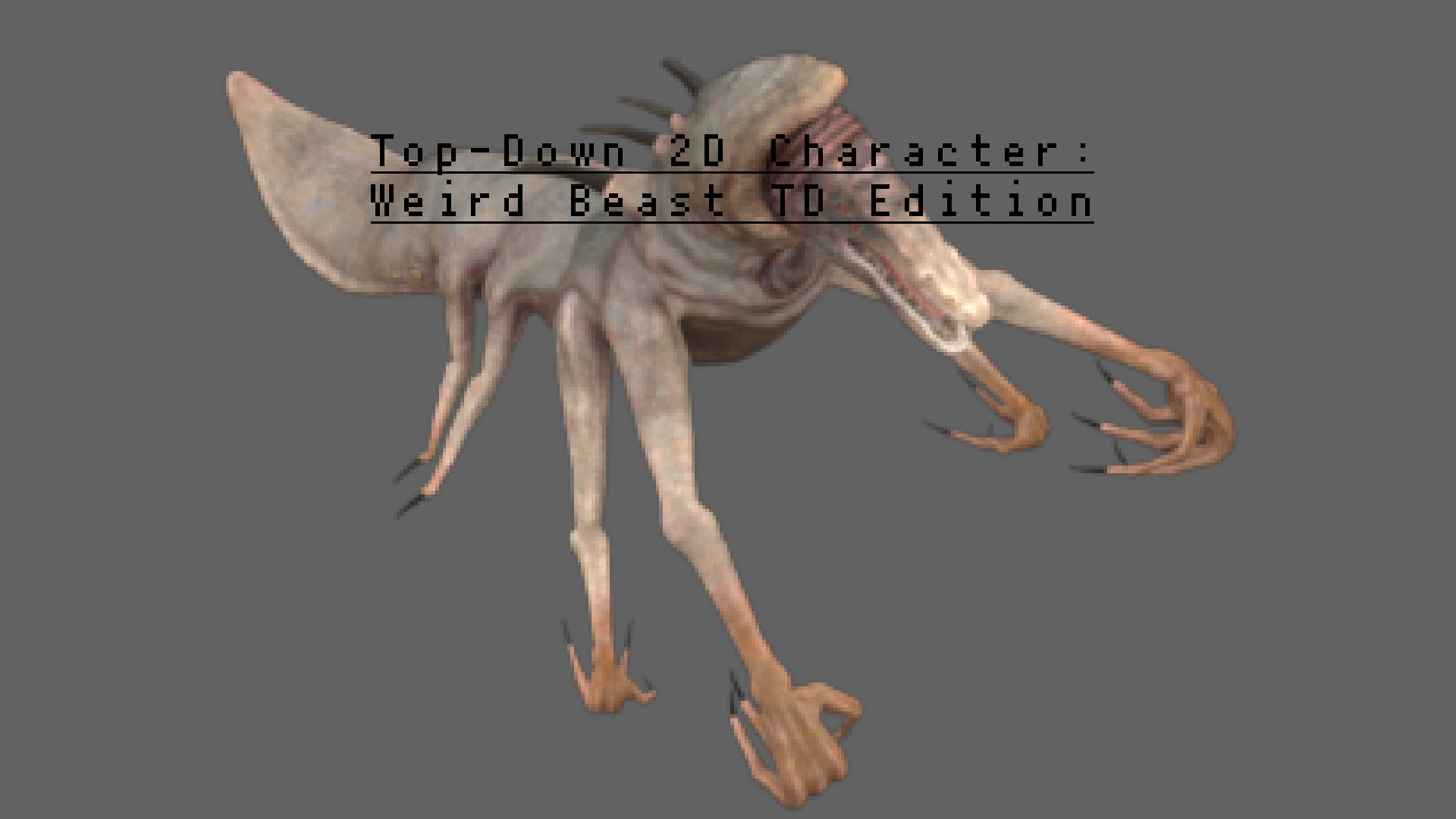 Top-Down 2D Character Asset: Weird Beast TD Edition