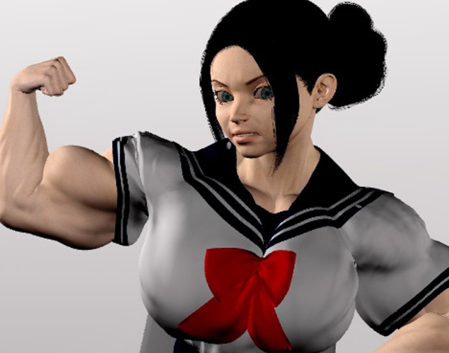 Cover image for Muscular girl Melanie