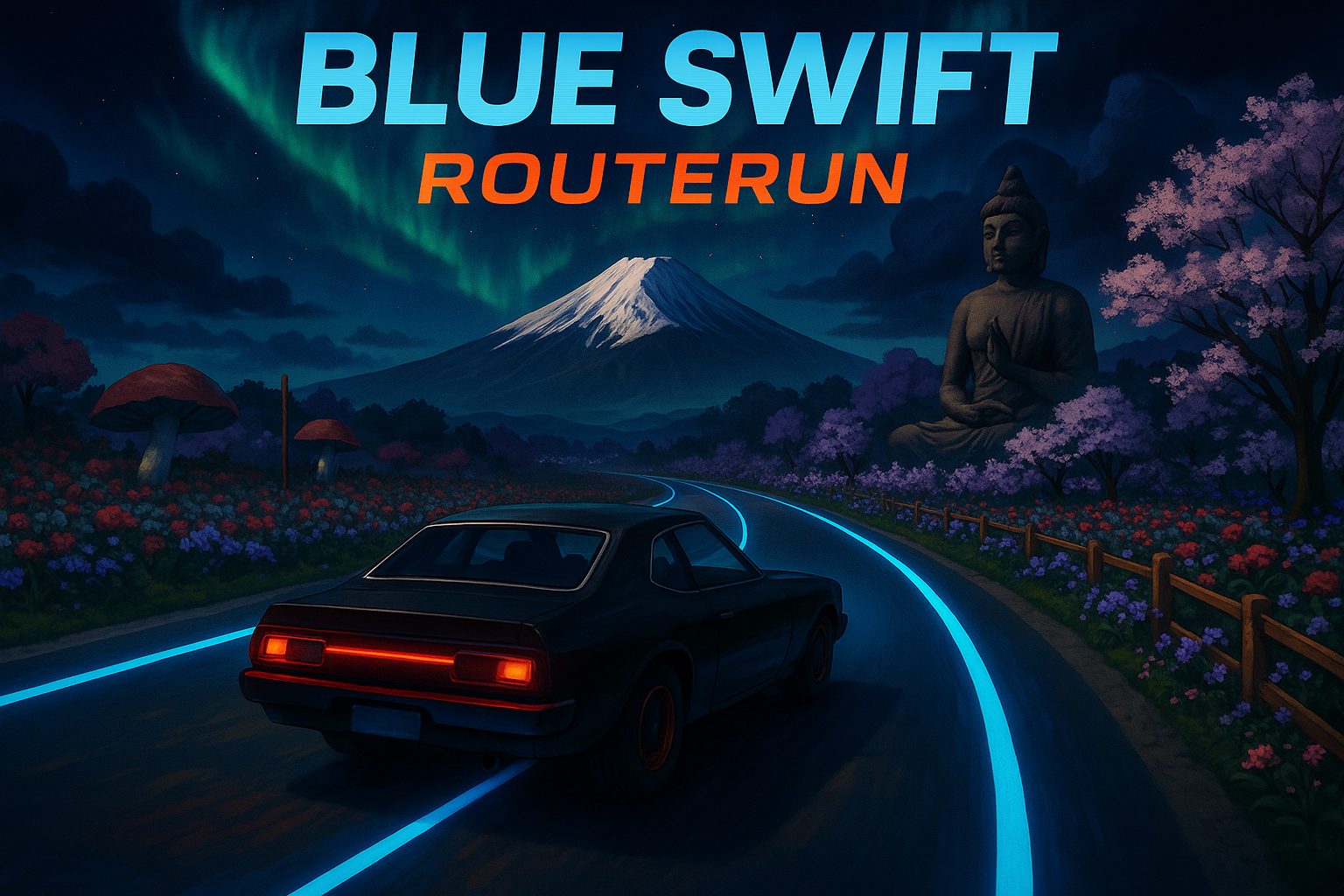 Blue swift wind
