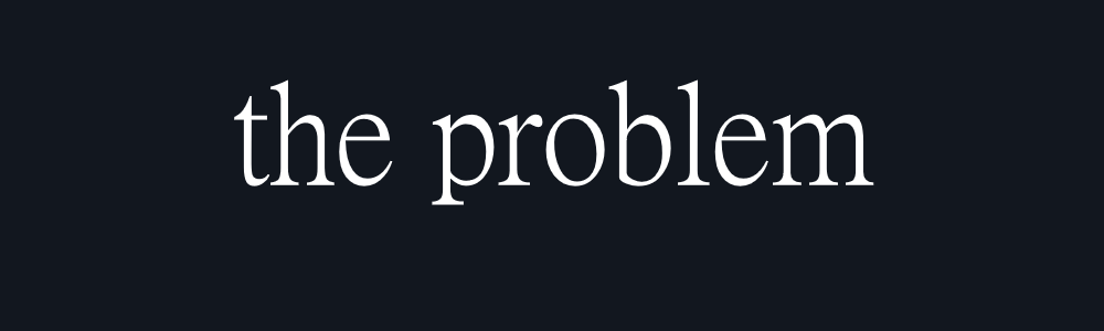 the problem