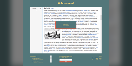 Cover image for Only one word