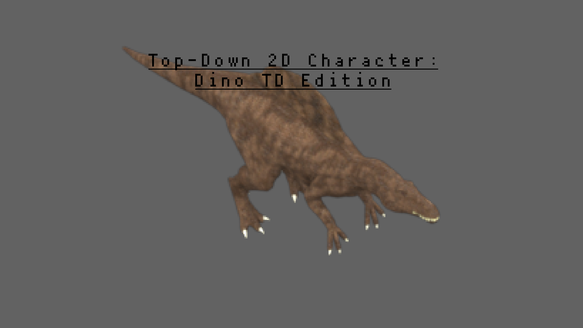 Top-Down 2D Character Asset: Dino TD Edition