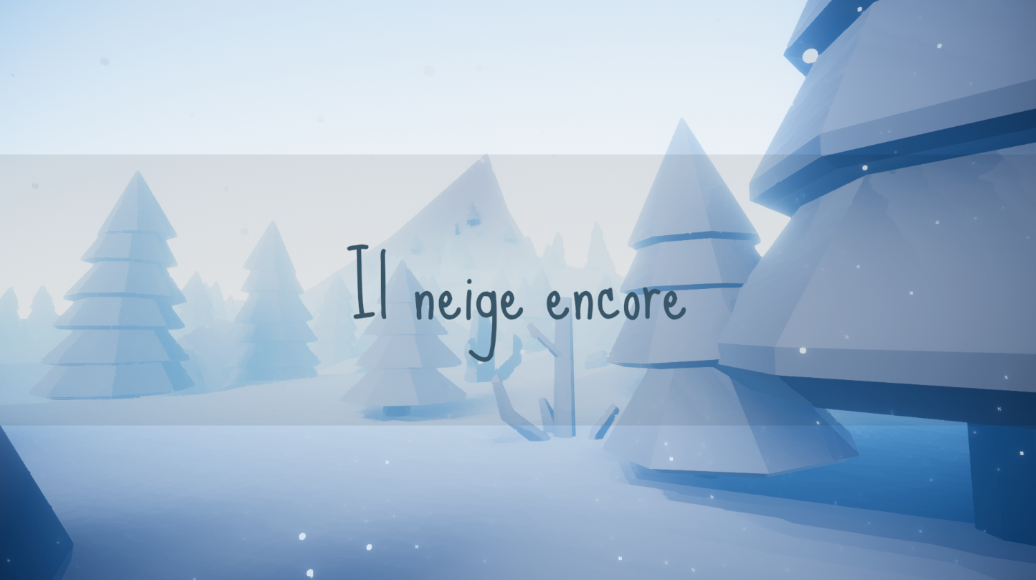 Il neige encore