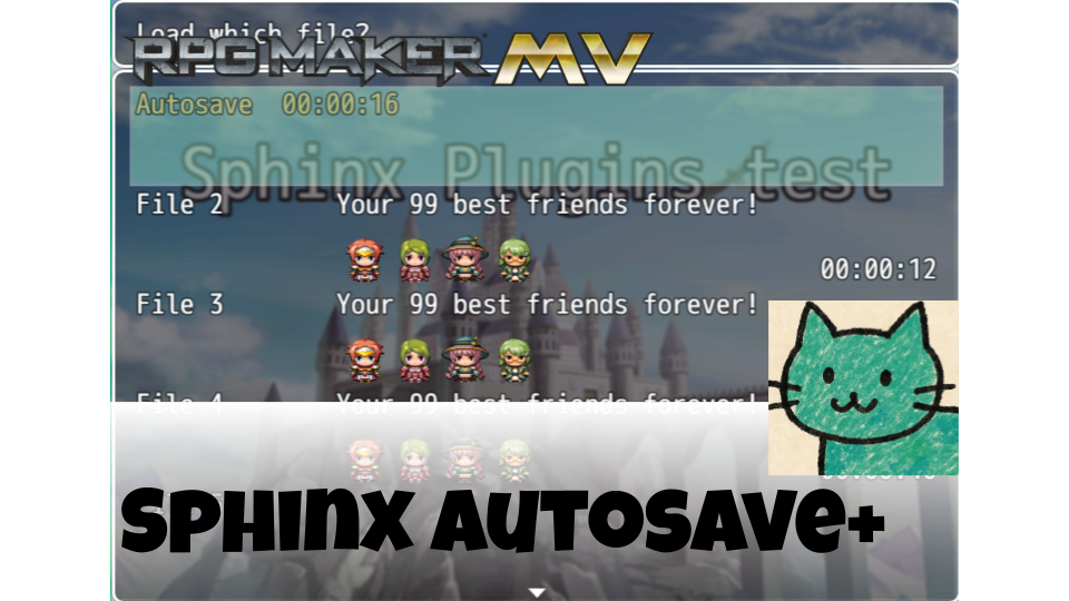 Sphinx Autosave+ - RPG Maker MV Plugin