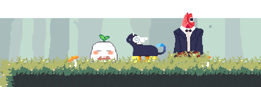 Fantasy Forest Platformer starter pack [player+NPCs included]