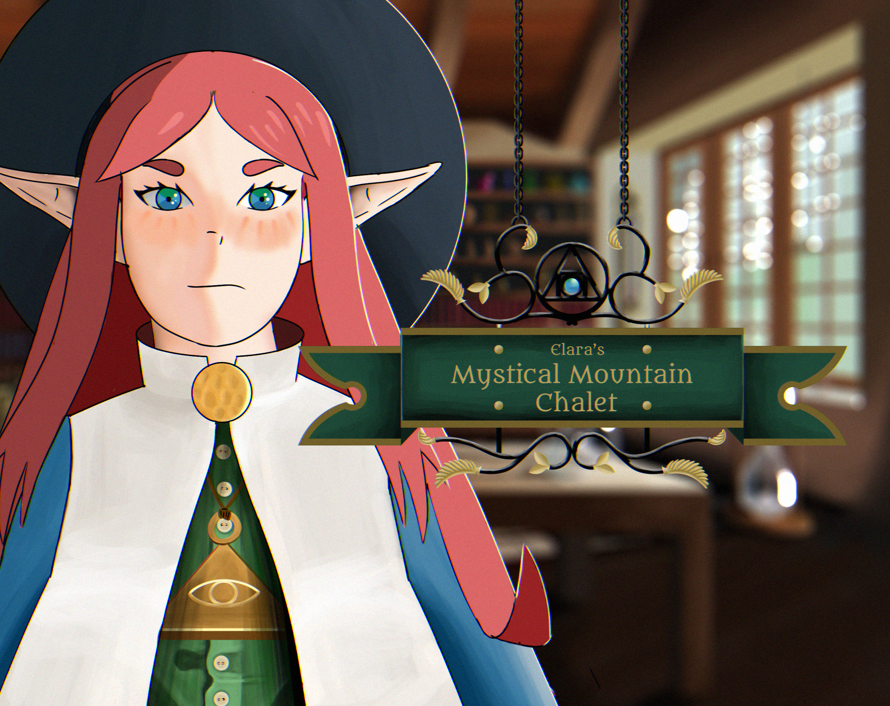 Elara's Mystical Mountain Chalet