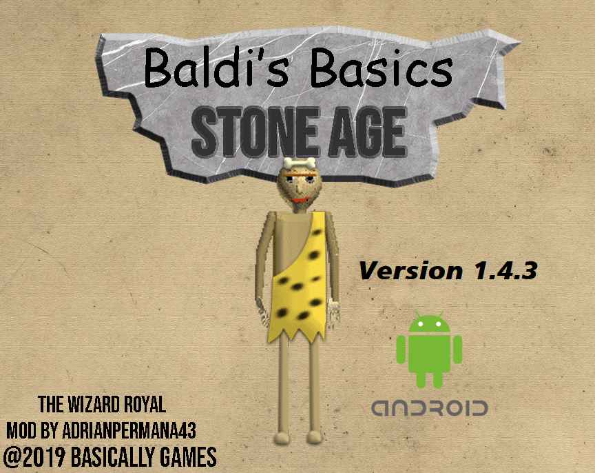 Baldi's Basics Stone Age v1.4.3 Android