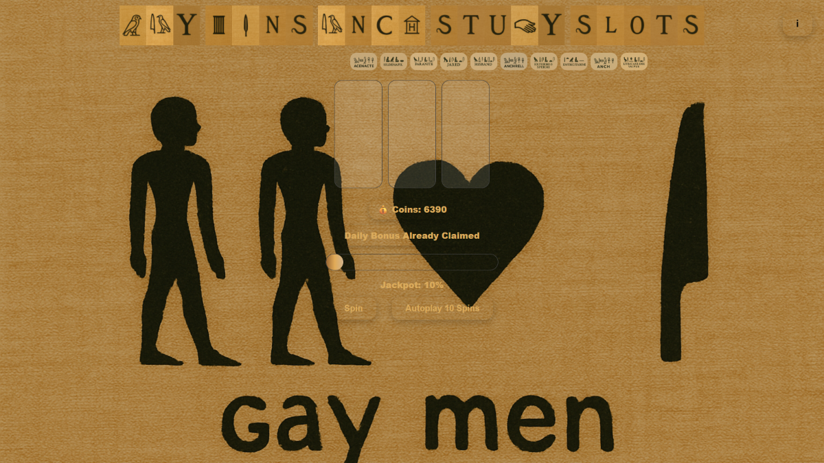 Gay Mens Anch Study Slots