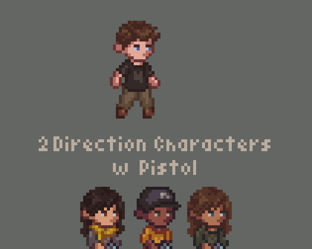 2-Direction Characters w Pistol