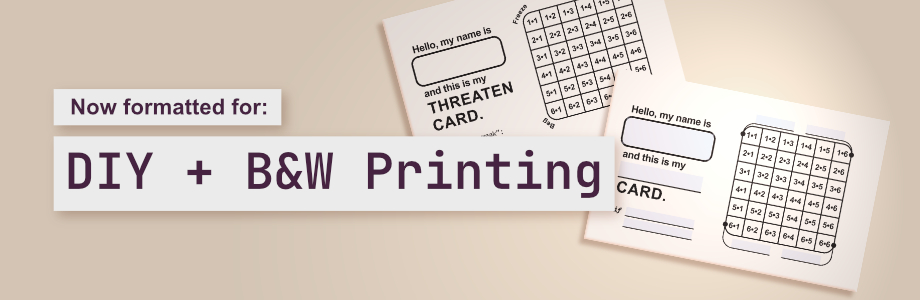 Now formatted for: DIY + B&W Printing