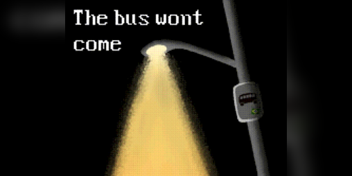 Cover image for The bus won't come.