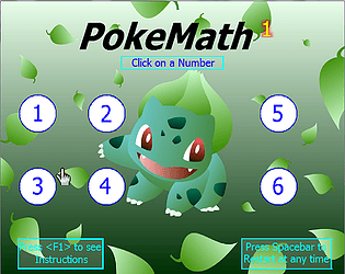 PokeMath 1 to 6