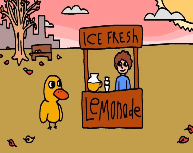 A Duck Walks Up To The Lemonade Stand... by moosesalex