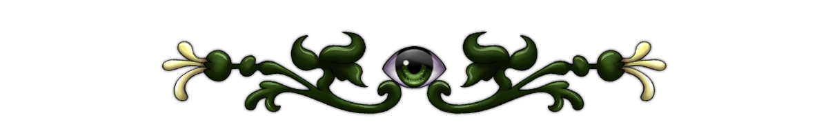 a drawing of an eye surrounded by two vines