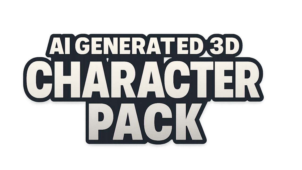 AI Generated 3D Character Pack