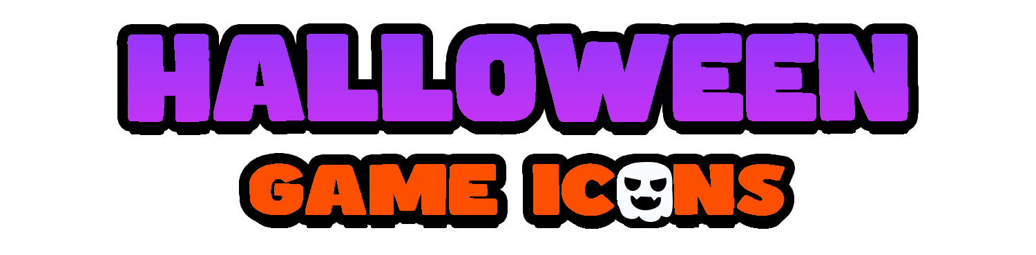 2D Halloween Roblox Game Icons