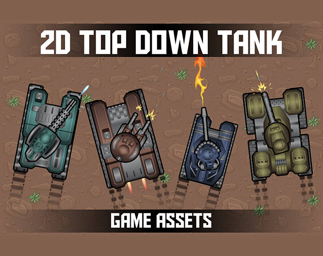 Free 2D Battle Tank Game Assets 