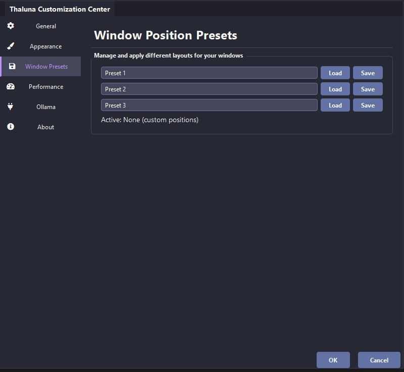 Thaluna UI Customization Screenshot