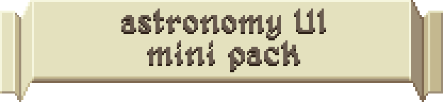 Astronomy Pixel Art UI Mini Pack -- Ready for Unity