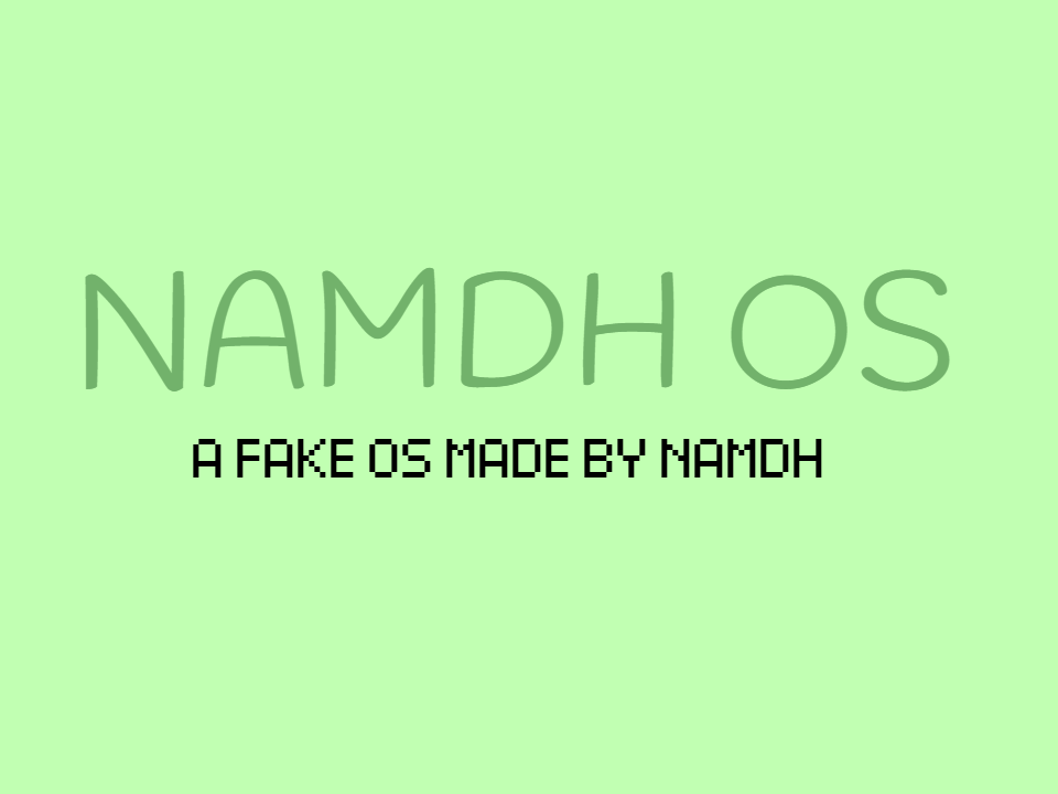 Cover image for Namdh OS