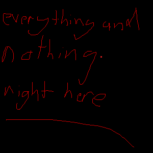 Everything and nothing right here