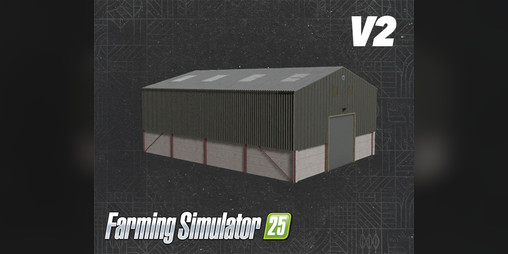 Cover image for FS25 UK Grain and Machinery Shed - V2