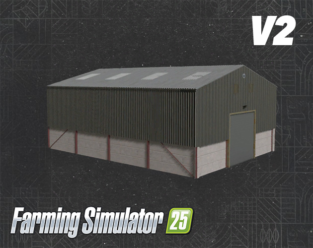 Cover image for FS25 UK Grain and Machinery Shed - V2