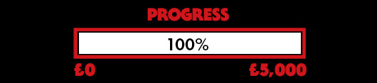 Progress Bar - £5,000 out of £5,000 - 100%