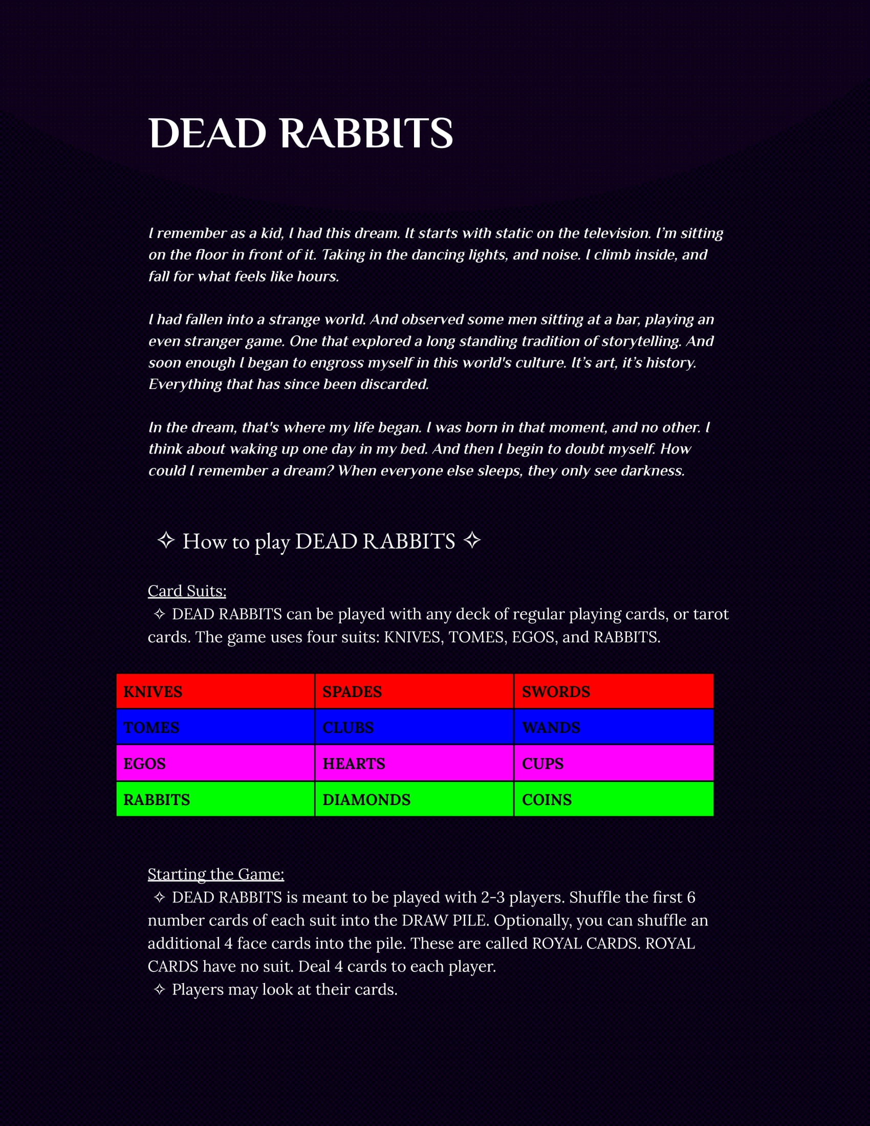 DEAD RABBITS by worm