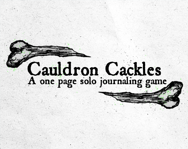 Cover image for Cauldron Cackles - A one page solo journaling game