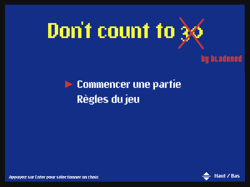 Don't count to 30 !