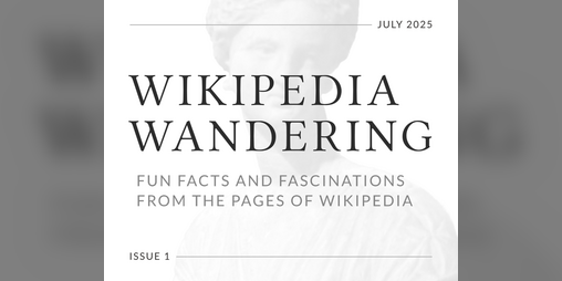 Cover image for Wikipedia Wandering - Issue 1