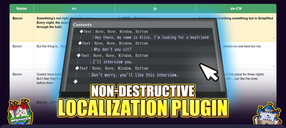 Non-Destructive Localization - Plugin for RPG Maker MV/MZ