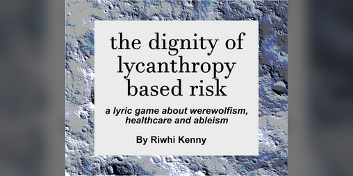 Cover image for the dignity of lycanthropy based risk