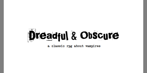 Cover image for Dreadful & Obscure