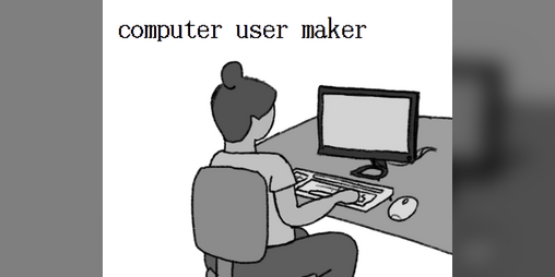 Cover image for computer user maker