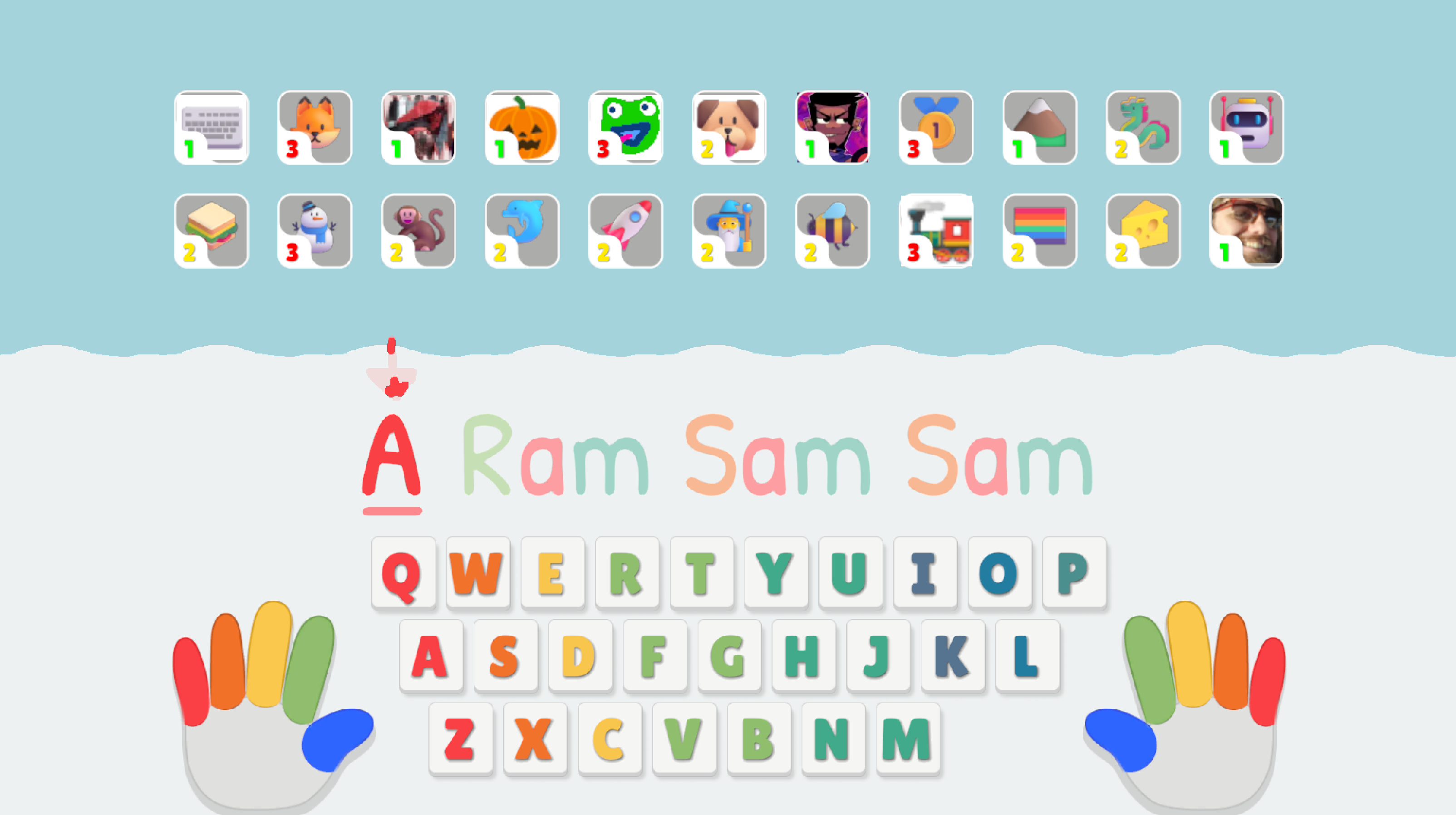 Toddler Typing Game