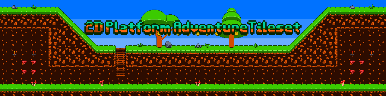 2D Platform Adventure Tileset