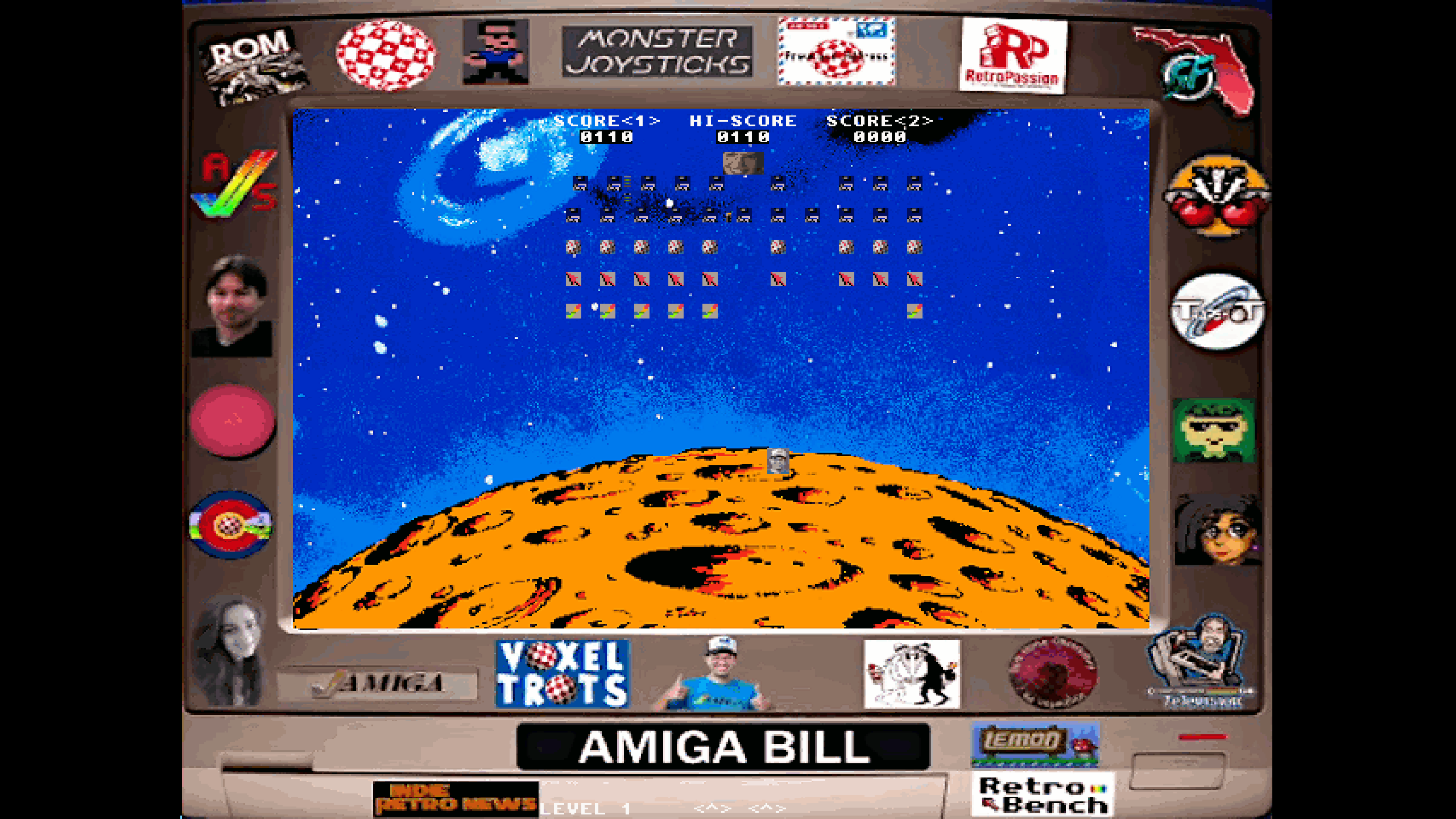 ASCII Bill Invaders (Amiga) by lifeschool @ lemonamiga