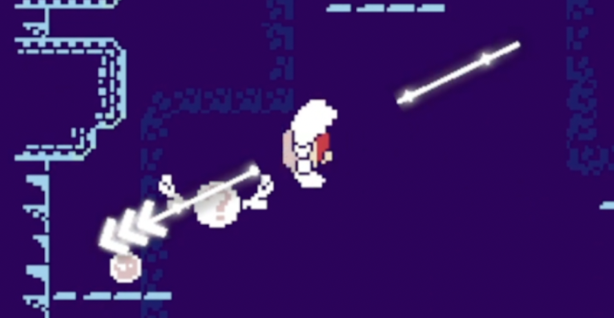 Air-dash into clouds