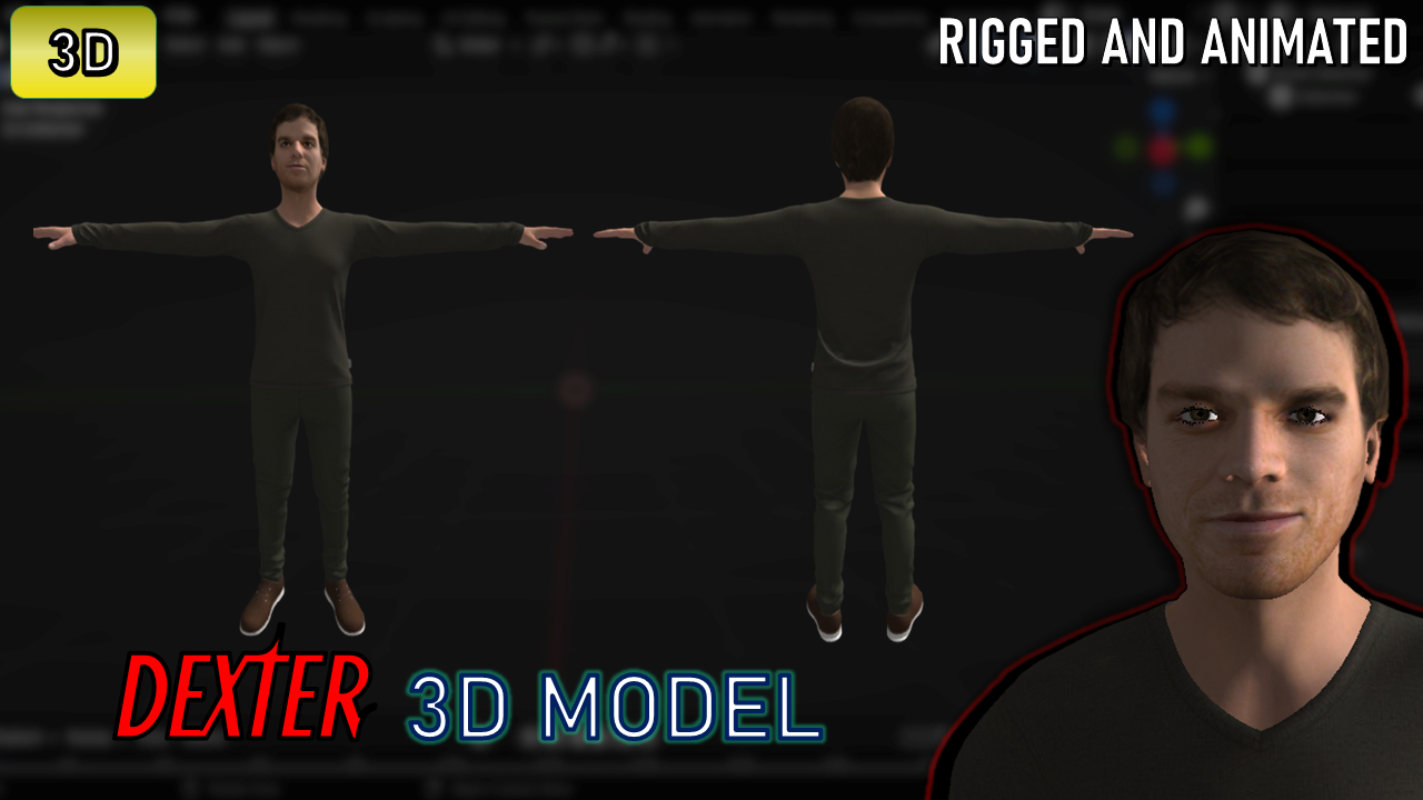 Dexter Morgan Animated 3D Model