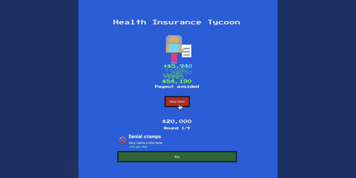 Cover image for Health Insurance Tycoon