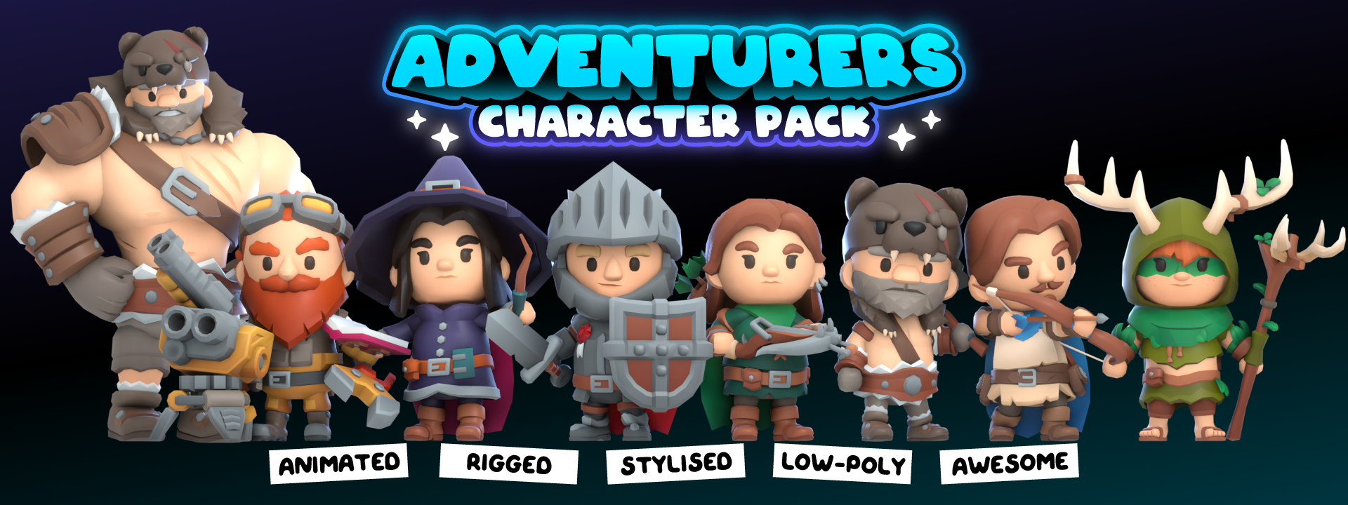KayKit - Character Pack : Adventurers
