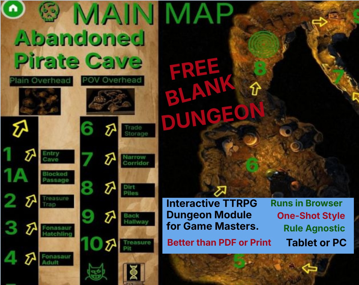 Abandoned Pirate Cave