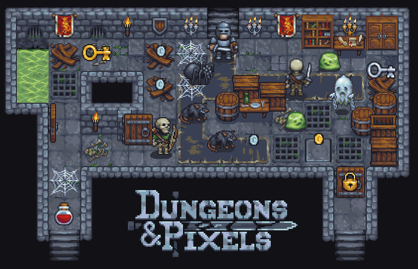 Devlog - Dungeons&Pixels - RPG pack [32x32]: Characters, Props, Tiles ...