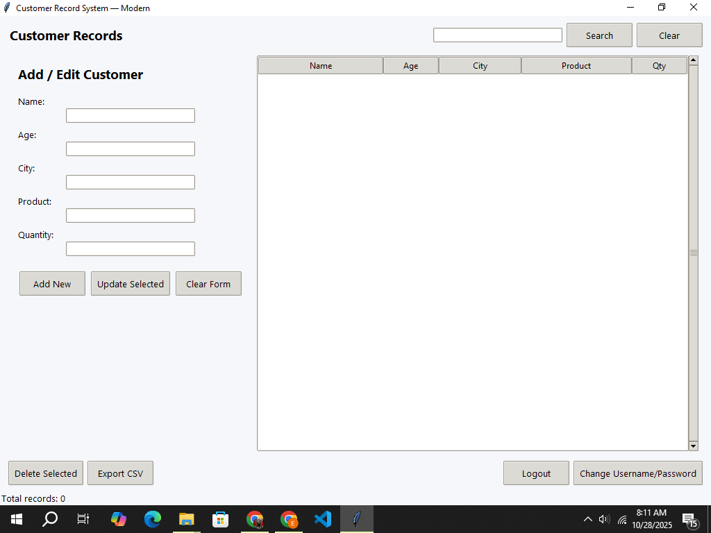 Customer Record Management System – Secure & Simple Business Tool by ...