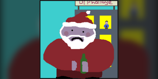 Cover image for oh no! Santa got way too drunk on xmas day again and blew up all the orphans presents